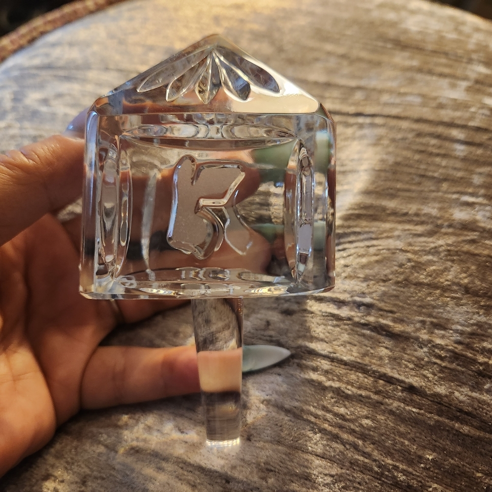 Waterford Jewish wine stopper